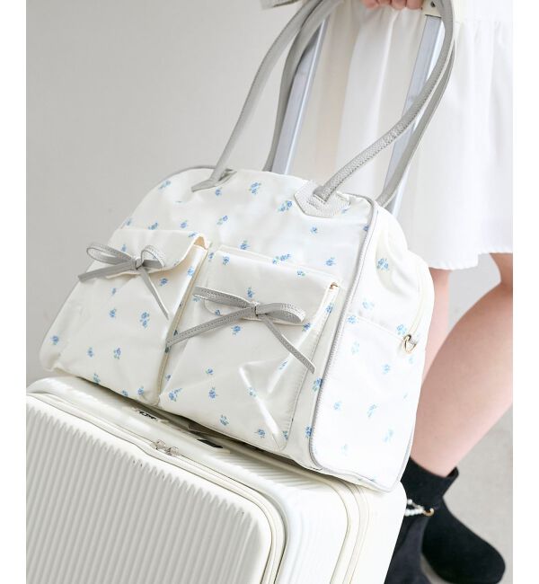  「フラワートラベルボストンバッグ」|ボストンバッグ|