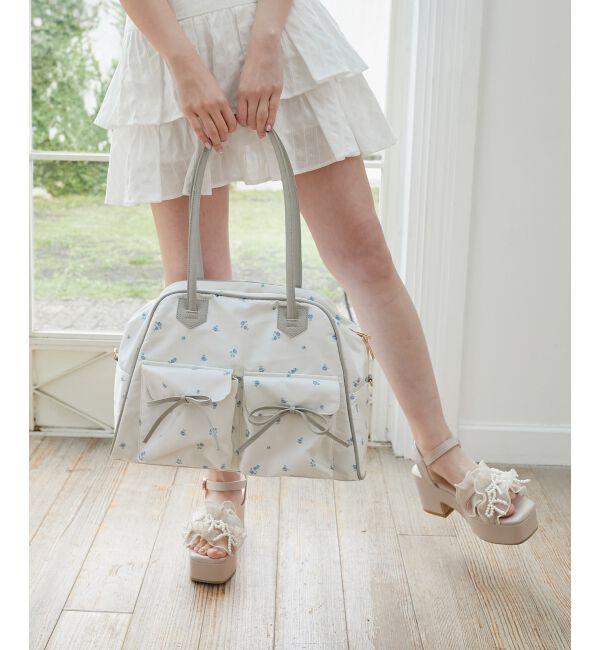  「フラワートラベルボストンバッグ」|ボストンバッグ|