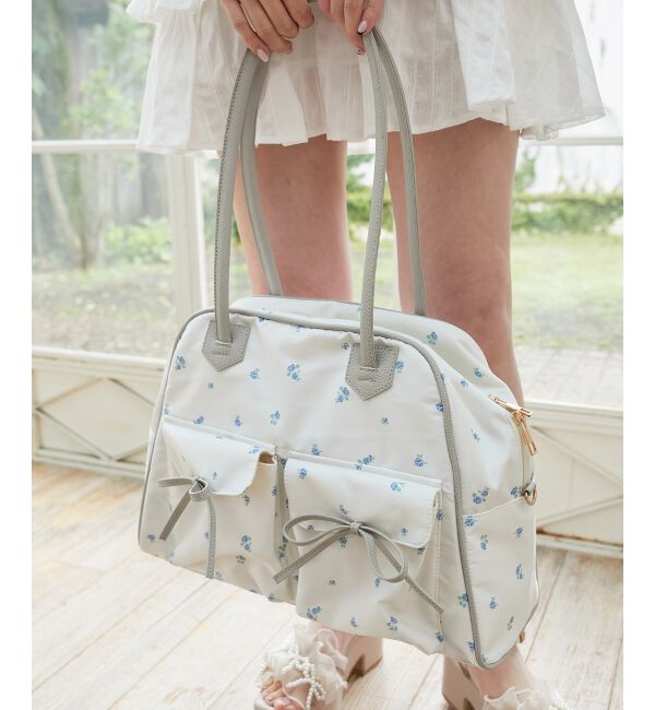  「フラワートラベルボストンバッグ」|ボストンバッグ|