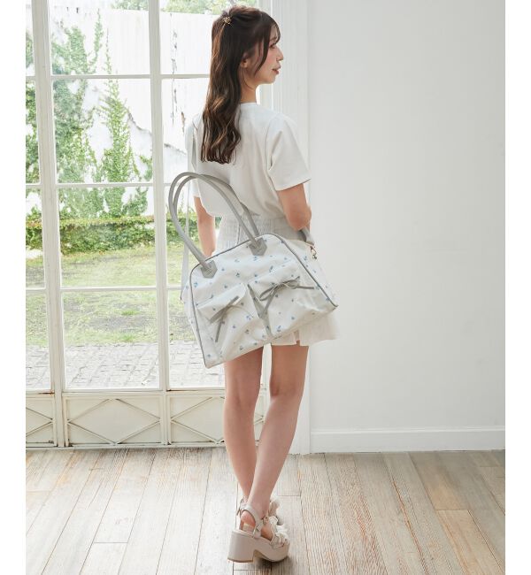  「フラワートラベルボストンバッグ」|ボストンバッグ|