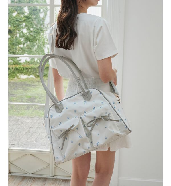  「フラワートラベルボストンバッグ」|ボストンバッグ|