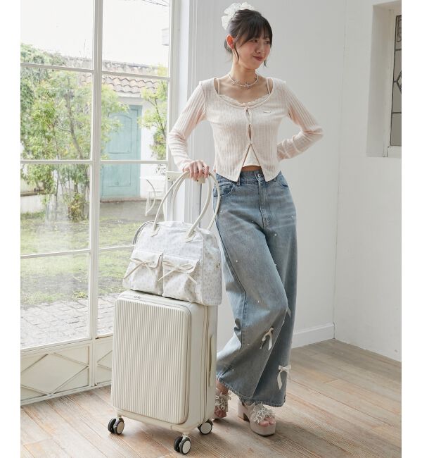  「フラワートラベルボストンバッグ」|ボストンバッグ|