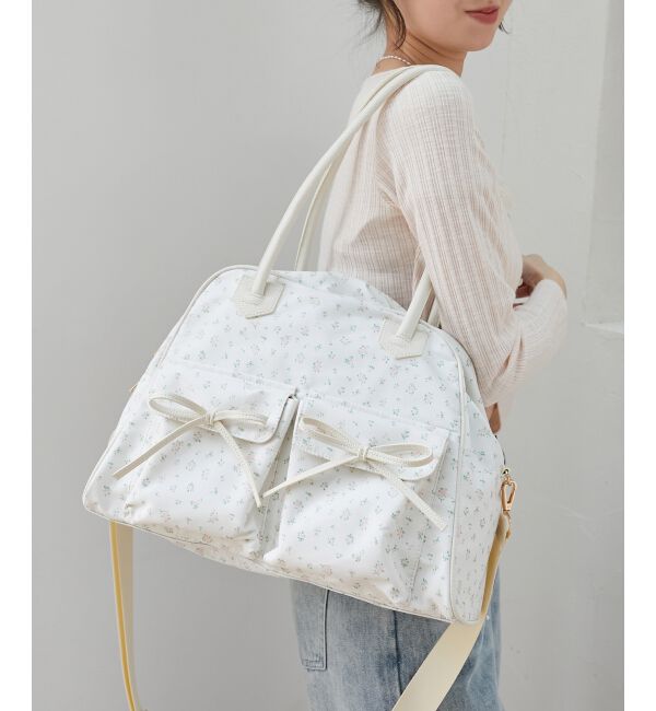 「フラワートラベルボストンバッグ」|ボストンバッグ|