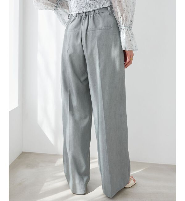  「センタープレスタックワイドパンツ」|その他|