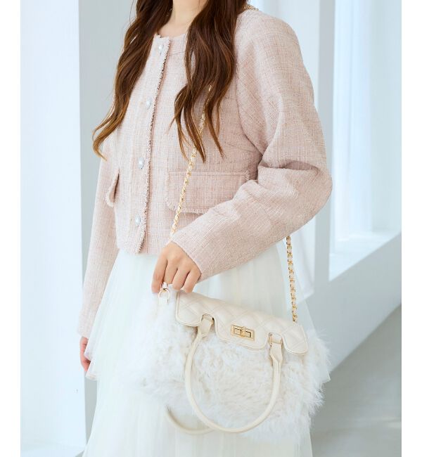  「キルティングフラップファーバッグ」|その他|