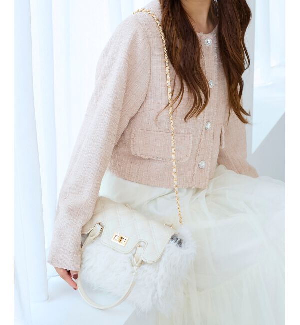  「キルティングフラップファーバッグ」|その他|