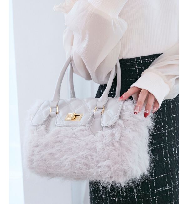  「キルティングフラップファーバッグ」|その他|ｸﾞﾚｰｼﾞｭ