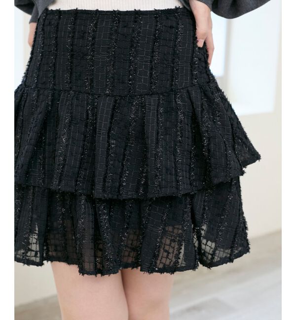  「キラふわシアーミニスカパン」|スカート|