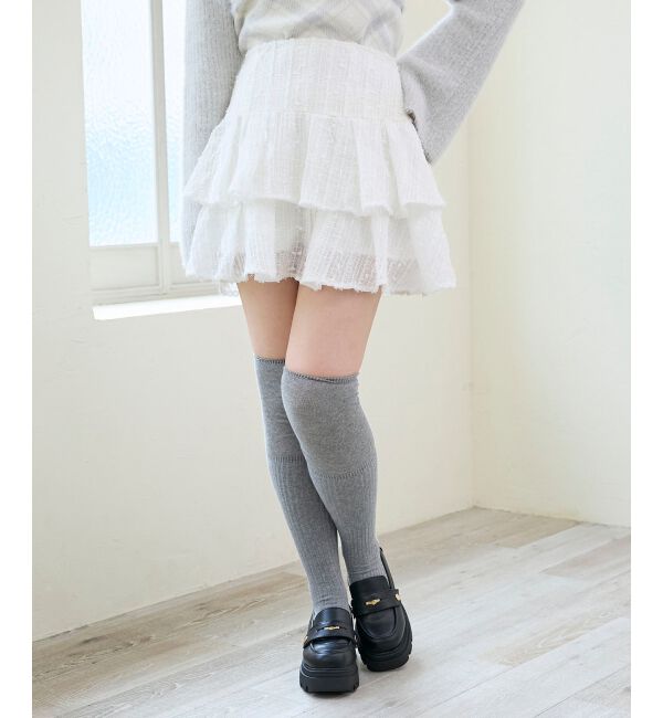  「キラふわシアーミニスカパン」|スカート|