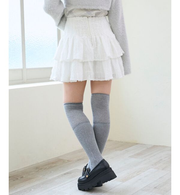  「キラふわシアーミニスカパン」|スカート|