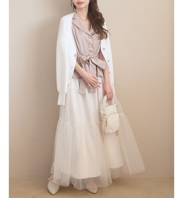  「クローバーボタンUVカットカーデ」|カーディガン|