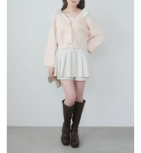  「クローバーボタンUVカットカーデ」|カーディガン|