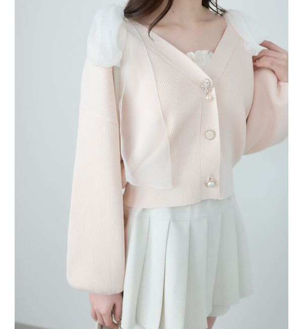  「クローバーボタンUVカットカーデ」|カーディガン|