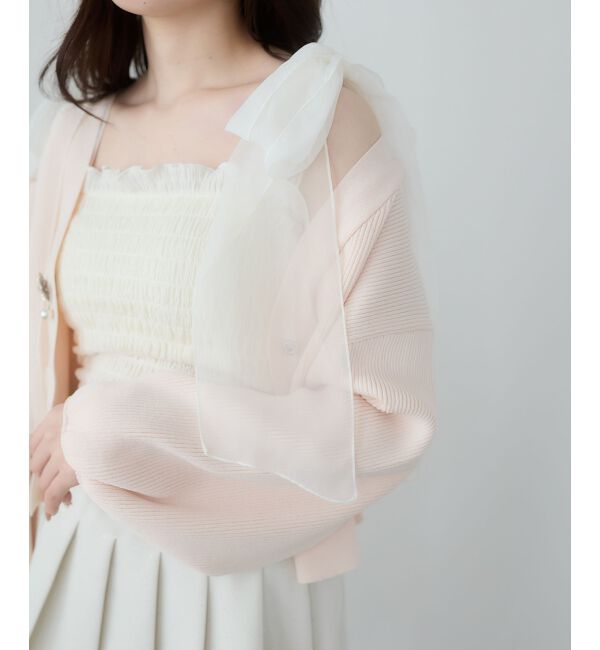  「クローバーボタンUVカットカーデ」|カーディガン|