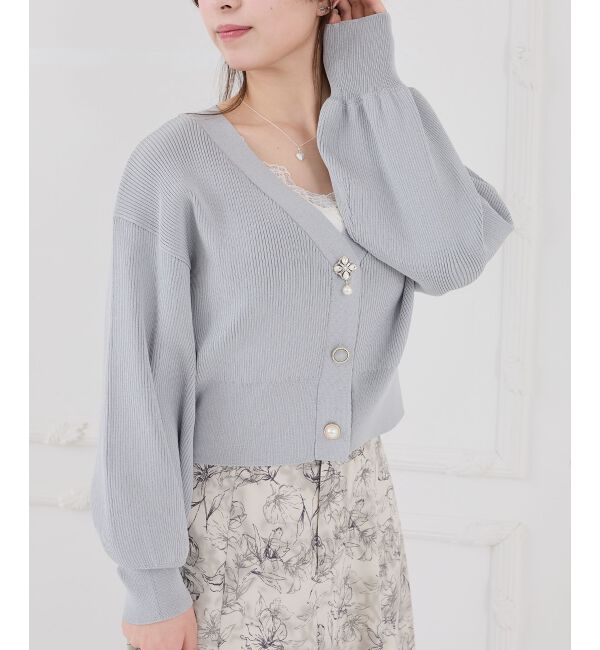  「クローバーボタンUVカットカーデ」|カーディガン|