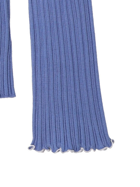 earth music&ecology「配色メローリブニットプルオーバー」|ニット・セーター|