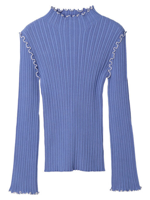 earth music&ecology「配色メローリブニットプルオーバー」|ニット・セーター|