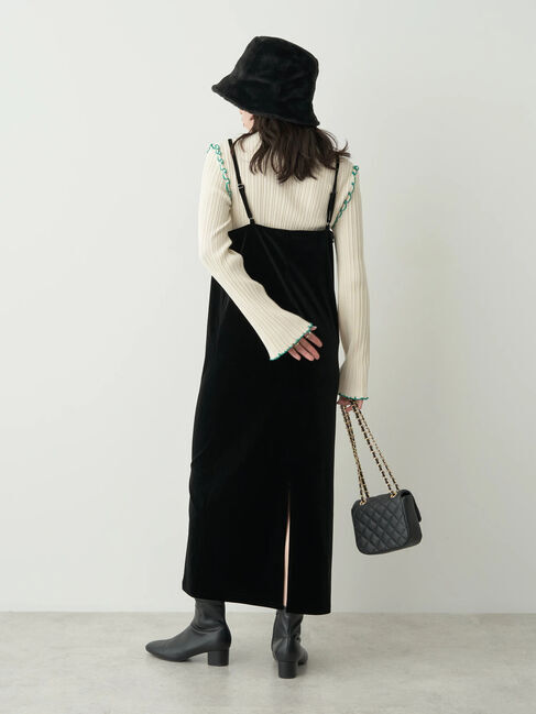 earth music&ecology「配色メローリブニットプルオーバー」|ニット・セーター|