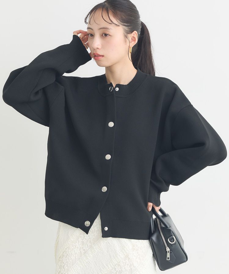 earth music&ecology「メタルボタンカーディガン」|カーディガン|Black