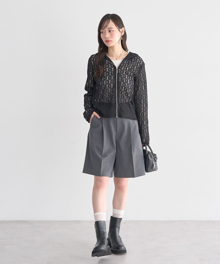 earth music&ecology「レースパーカー」|カーディガン|