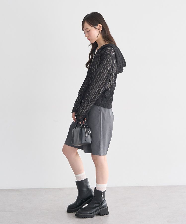 earth music&ecology「レースパーカー」|カーディガン|