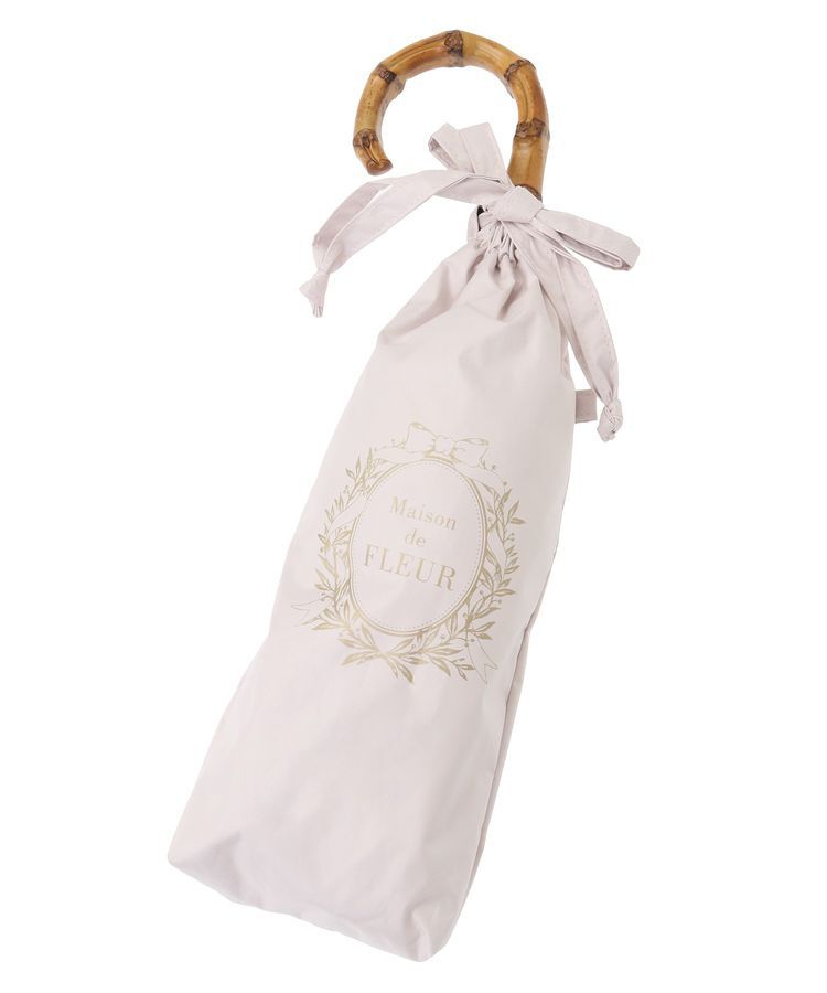 Maison de FLEUR「遮光&UV CUT フリル折りたたみ傘」|傘|