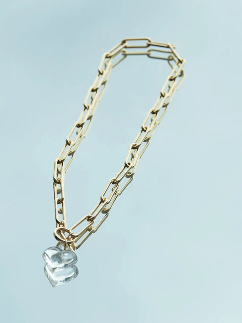  「【WEB限定】クリアハートネックレス」|ネックレス|