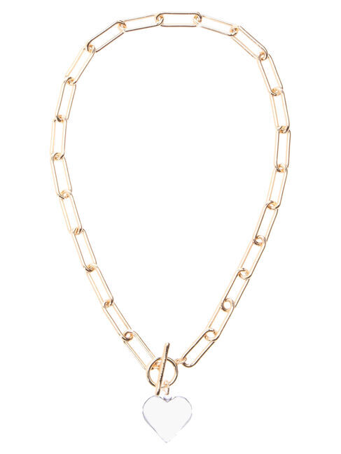  「【WEB限定】クリアハートネックレス」|ネックレス|