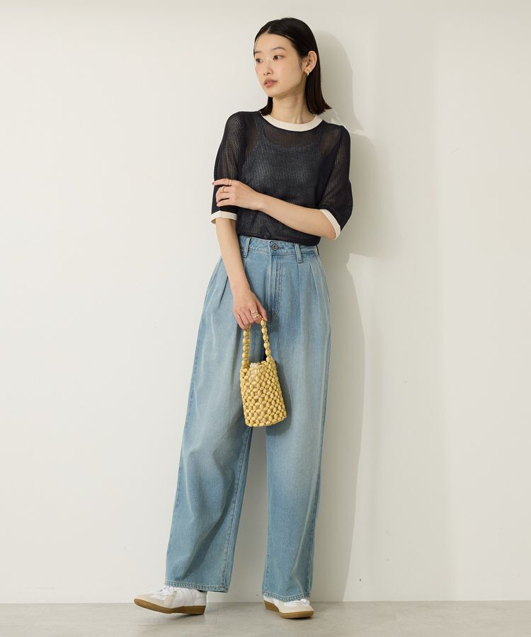 AMERICAN HOLIC「メッシュニットリンガーTシャツ」|ニット・セーター|