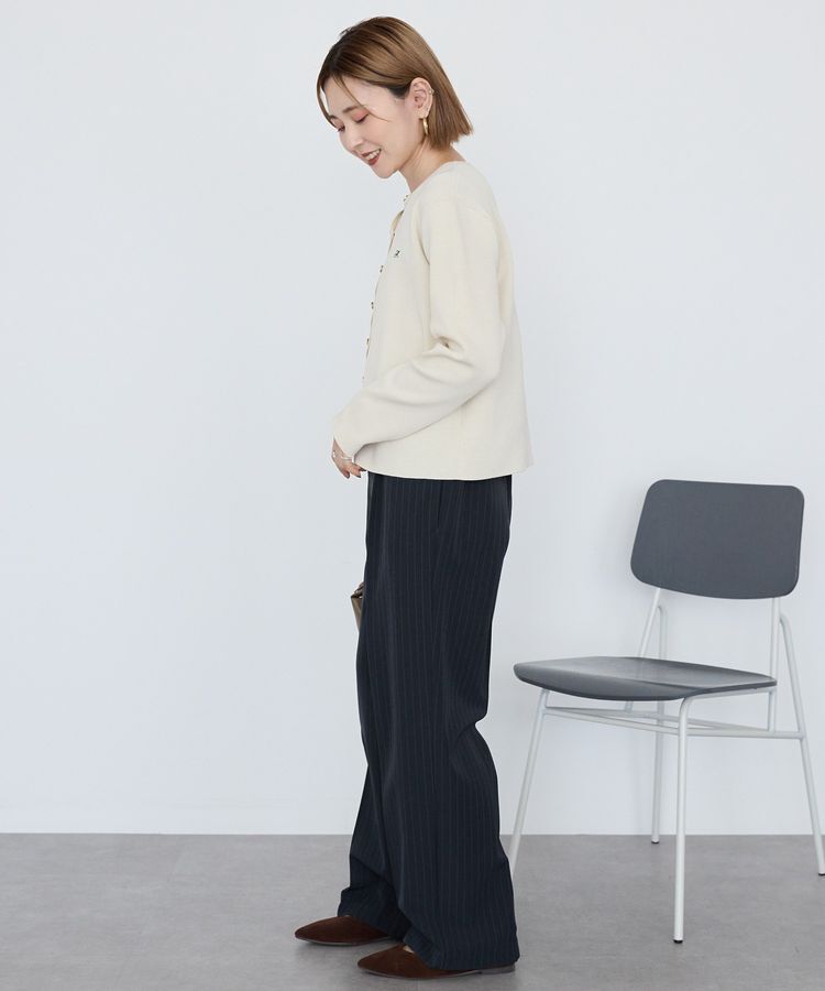 AMERICAN HOLIC「ワンポイントロゴクルーカーディガン」|カーディガン|