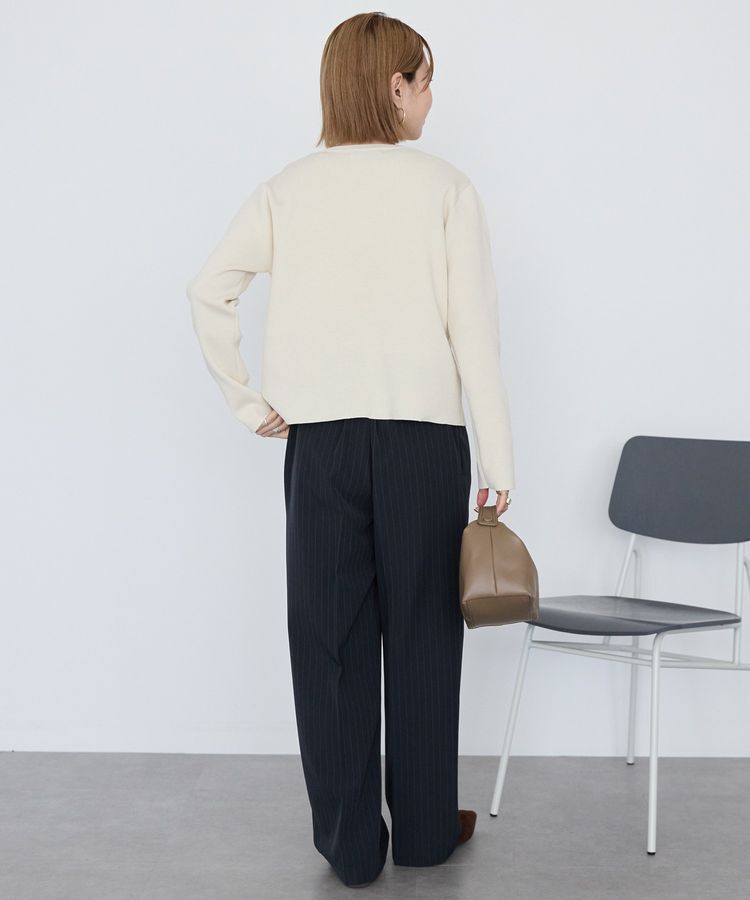 AMERICAN HOLIC「ワンポイントロゴクルーカーディガン」|カーディガン|