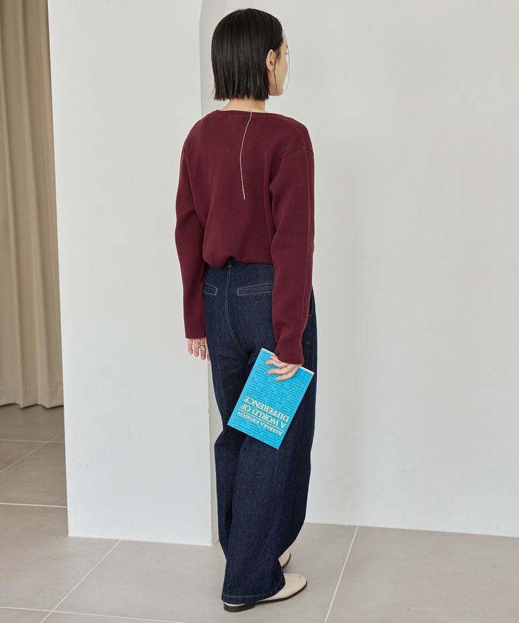 AMERICAN HOLIC「ワンポイントロゴクルーカーディガン」|カーディガン|