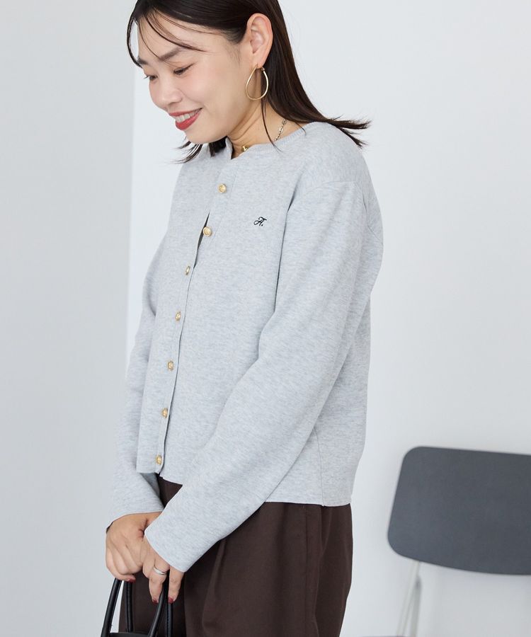 AMERICAN HOLIC「ワンポイントロゴクルーカーディガン」|カーディガン|