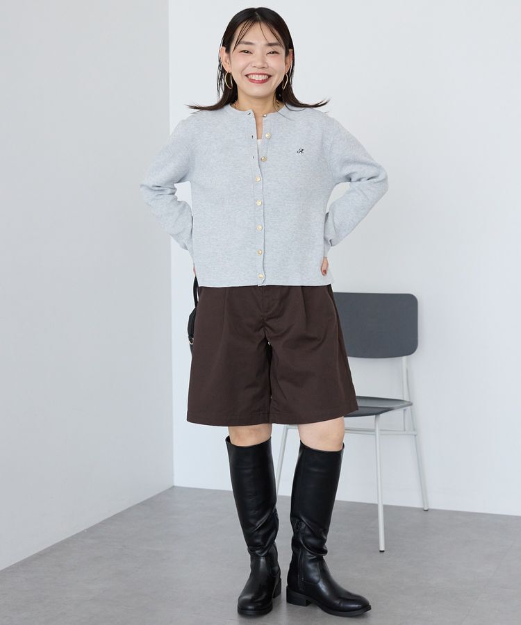 AMERICAN HOLIC「ワンポイントロゴクルーカーディガン」|カーディガン|