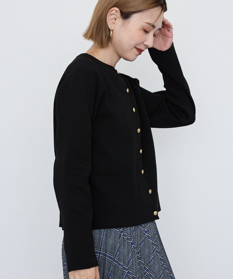 AMERICAN HOLIC「ワンポイントロゴクルーカーディガン」|カーディガン|