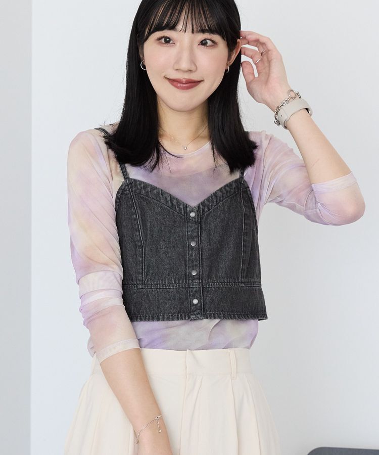 AMERICAN HOLIC「ニュアンス柄プリントシアープルオーバー」|Tシャツ・カットソー|