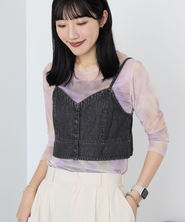 AMERICAN HOLIC「ニュアンス柄プリントシアープルオーバー」|Tシャツ・カットソー|