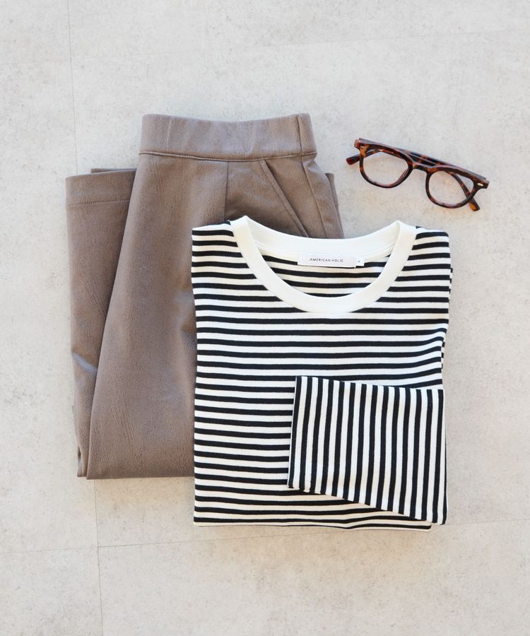 AMERICAN HOLIC「クルーネックロングプルオーバー」|Tシャツ・カットソー|Border