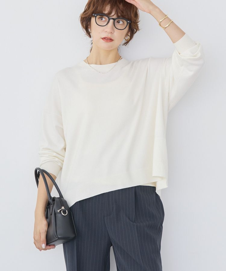 AMERICAN HOLIC「バイパチルーズニットプルオーバー＜静電気軽減＞」|ニット・セーター|Ivory