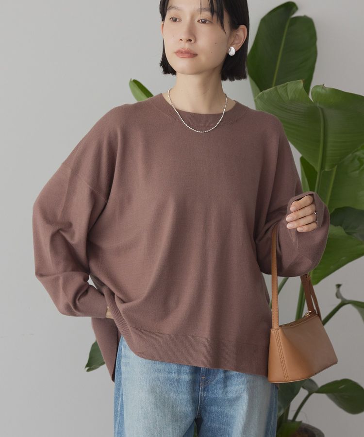 AMERICAN HOLIC「バイパチルーズニットプルオーバー＜静電気軽減＞」|ニット・セーター|