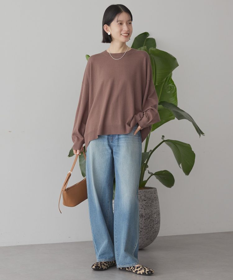 AMERICAN HOLIC「バイパチルーズニットプルオーバー＜静電気軽減＞」|ニット・セーター|