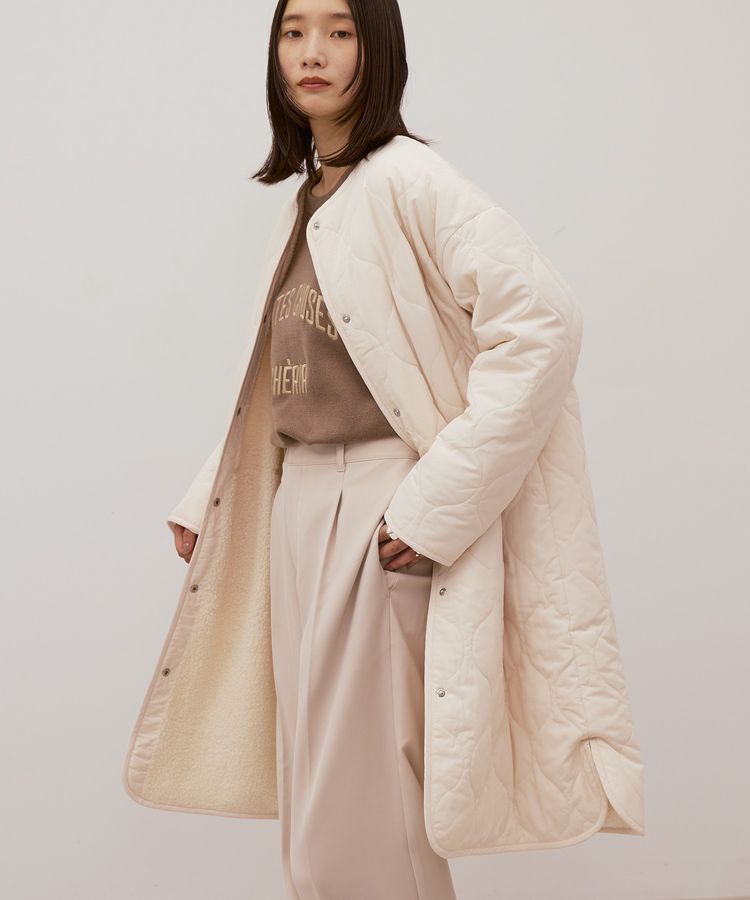 AMERICAN HOLIC「あったかリバーシブルキルティングコート」|その他|Off White