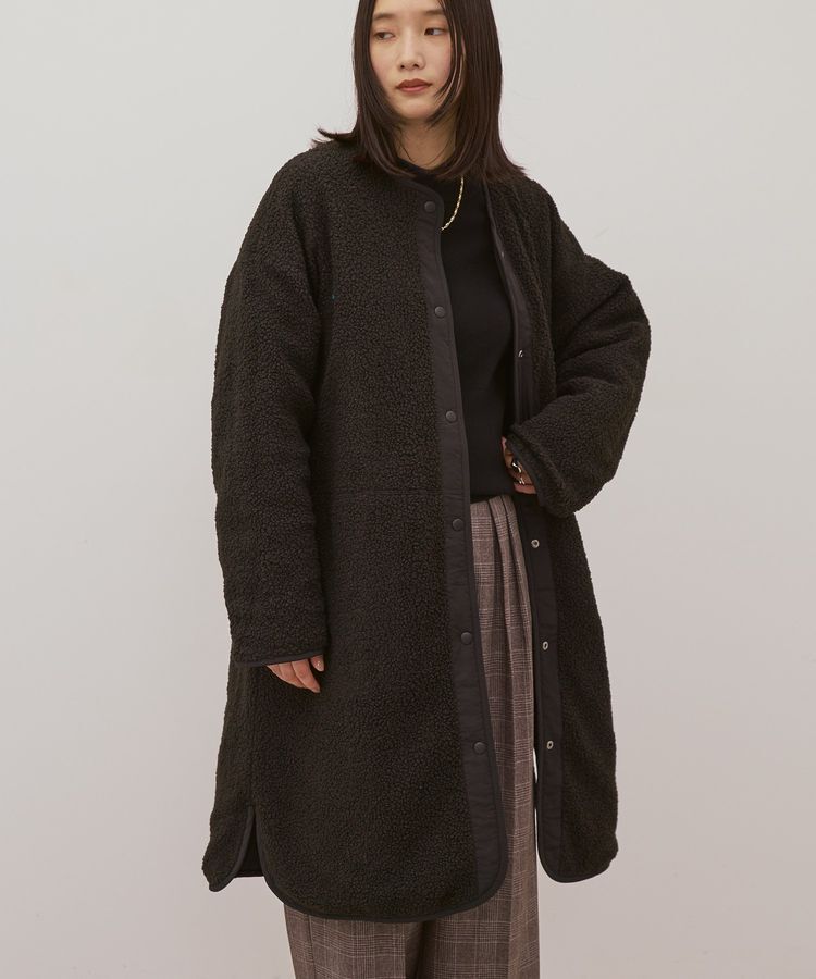 AMERICAN HOLIC「あったかリバーシブルキルティングコート」|その他|Black