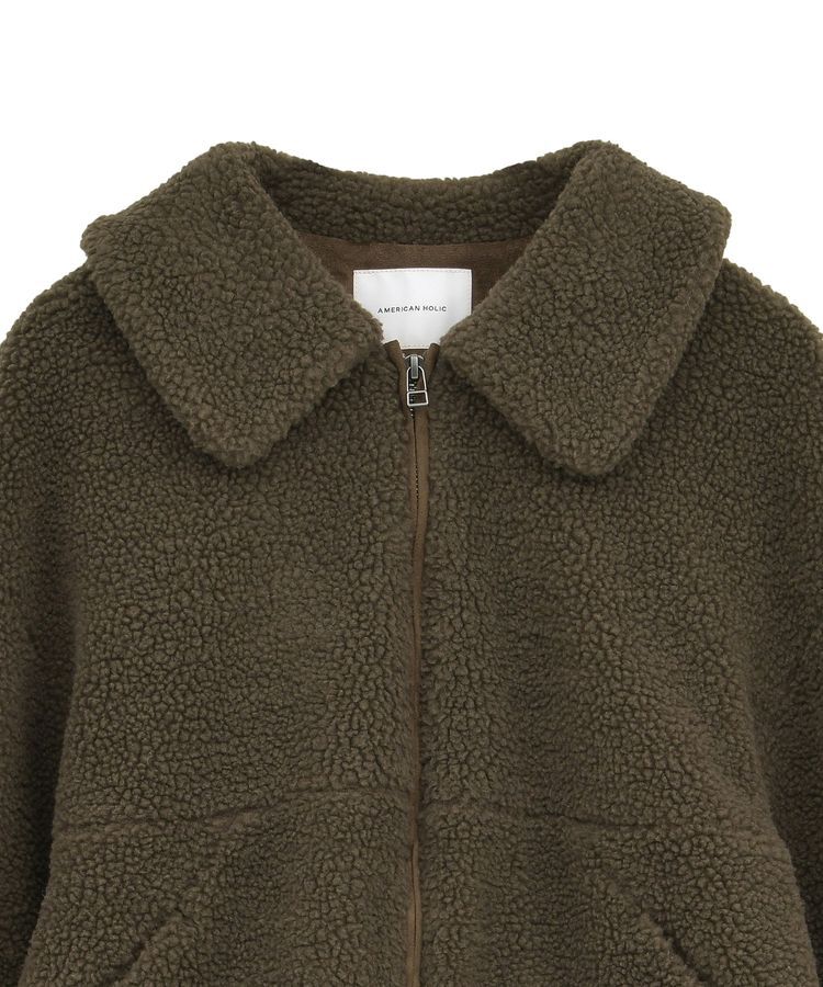 AMERICAN HOLIC「衿付きボアブルゾン」|その他|