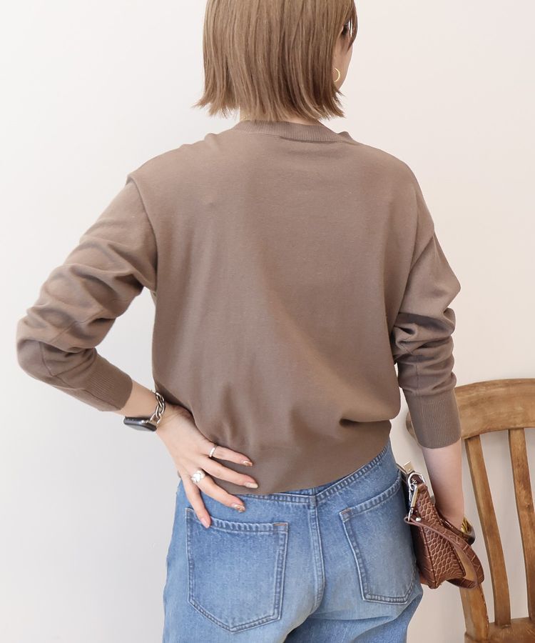 AMERICAN HOLIC「ソフトコットンクルーネックカーディガン」|カーディガン|