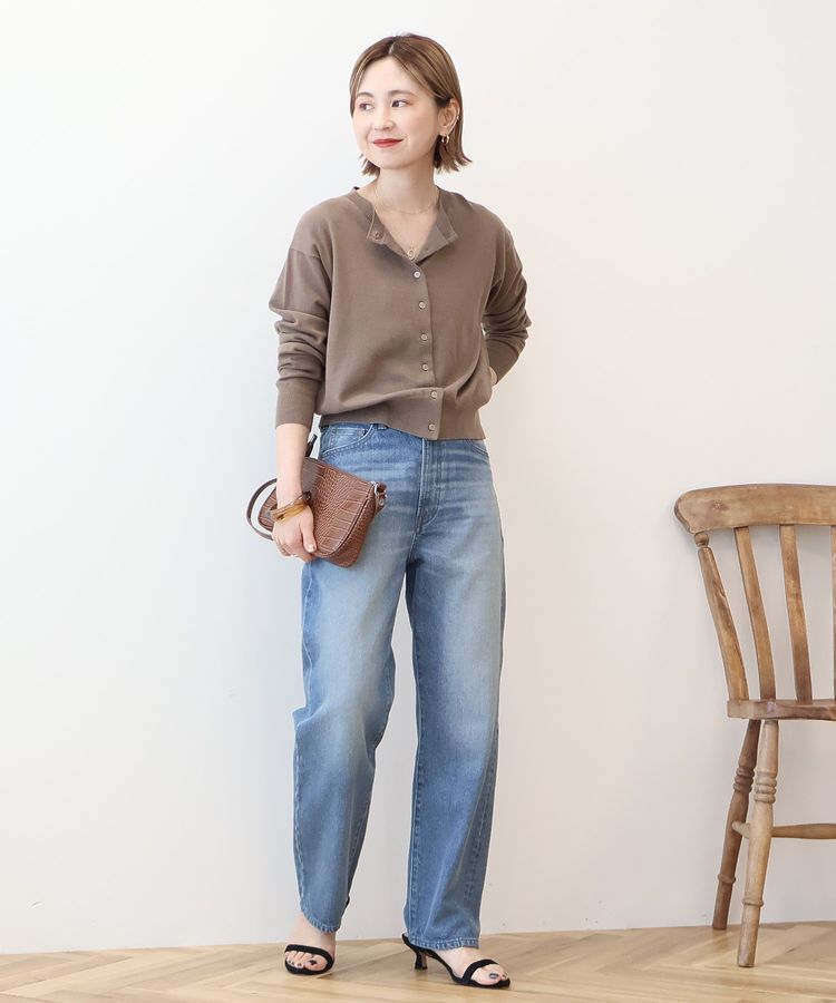 AMERICAN HOLIC「ソフトコットンクルーネックカーディガン」|カーディガン|