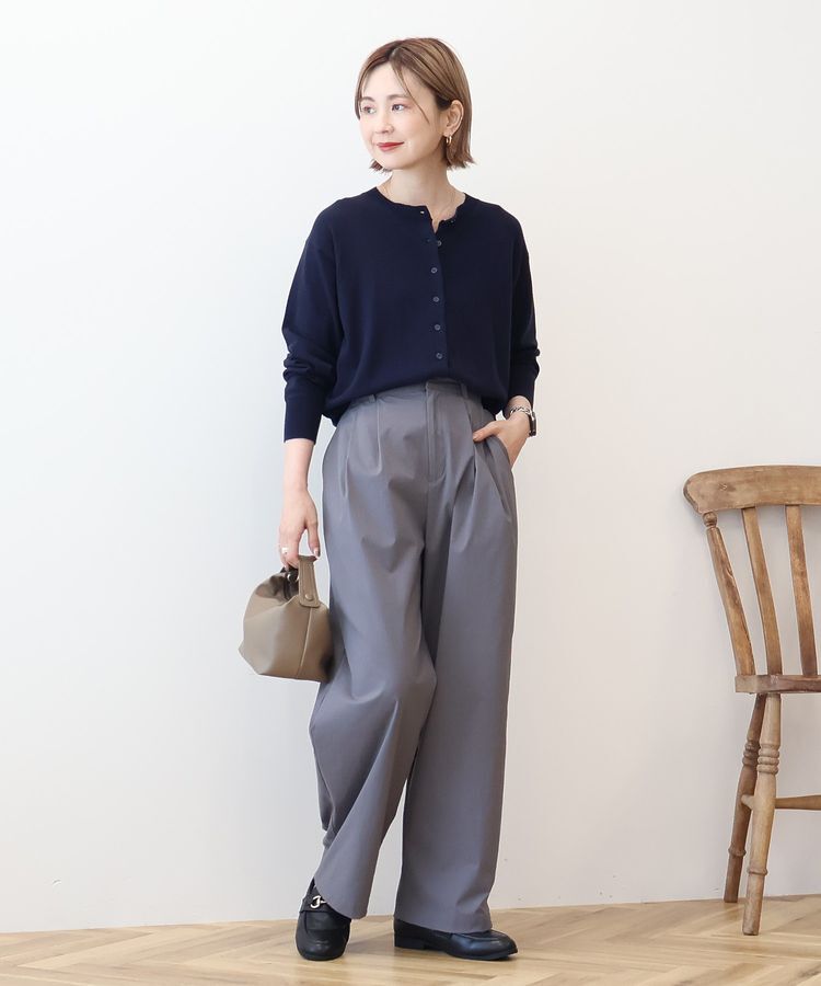 AMERICAN HOLIC「ソフトコットンクルーネックカーディガン」|カーディガン|