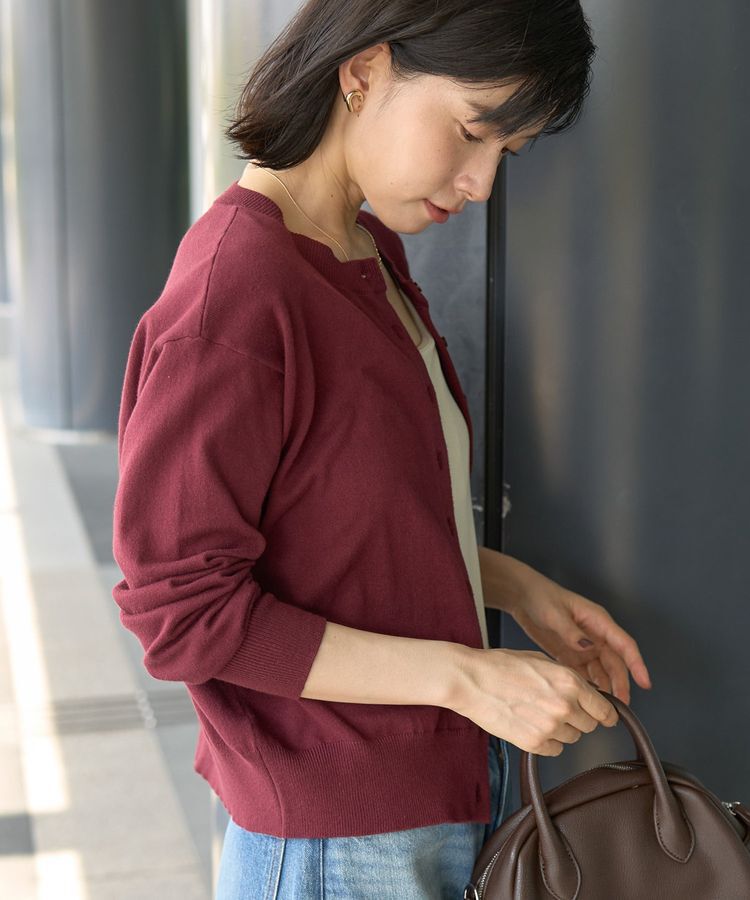 AMERICAN HOLIC「ソフトコットンクルーネックカーディガン」|カーディガン|