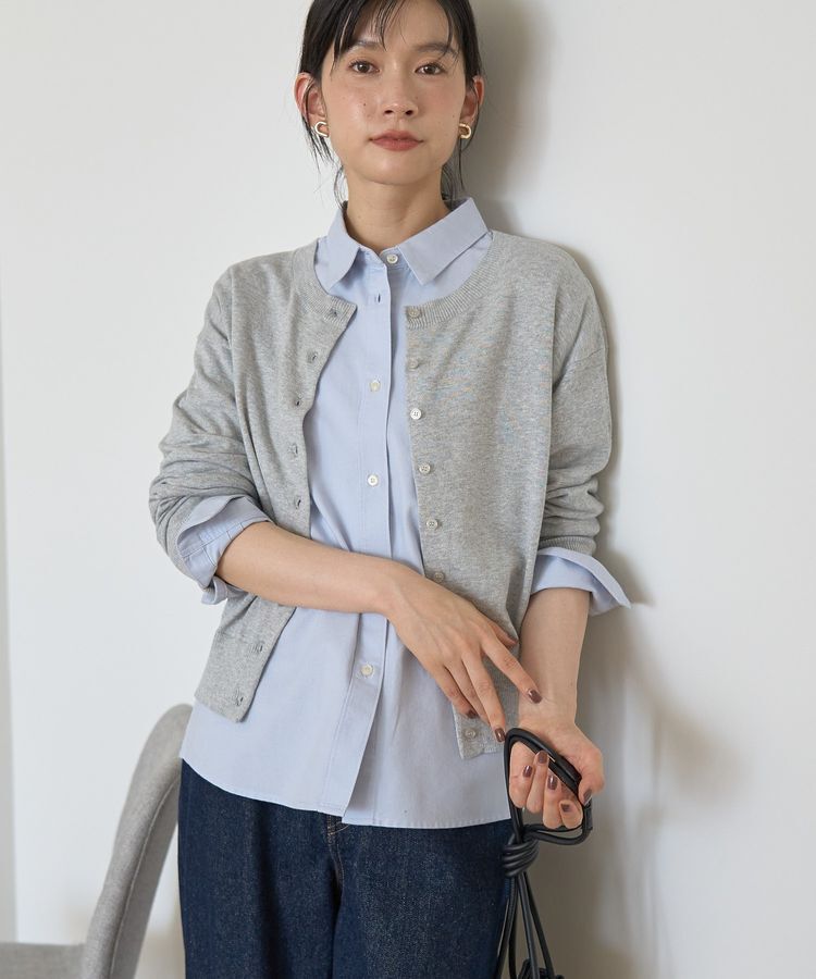 AMERICAN HOLIC「ソフトコットンクルーネックカーディガン」|カーディガン|