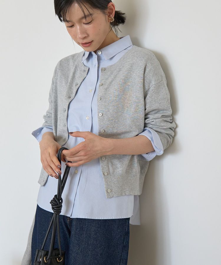 AMERICAN HOLIC「ソフトコットンクルーネックカーディガン」|カーディガン|